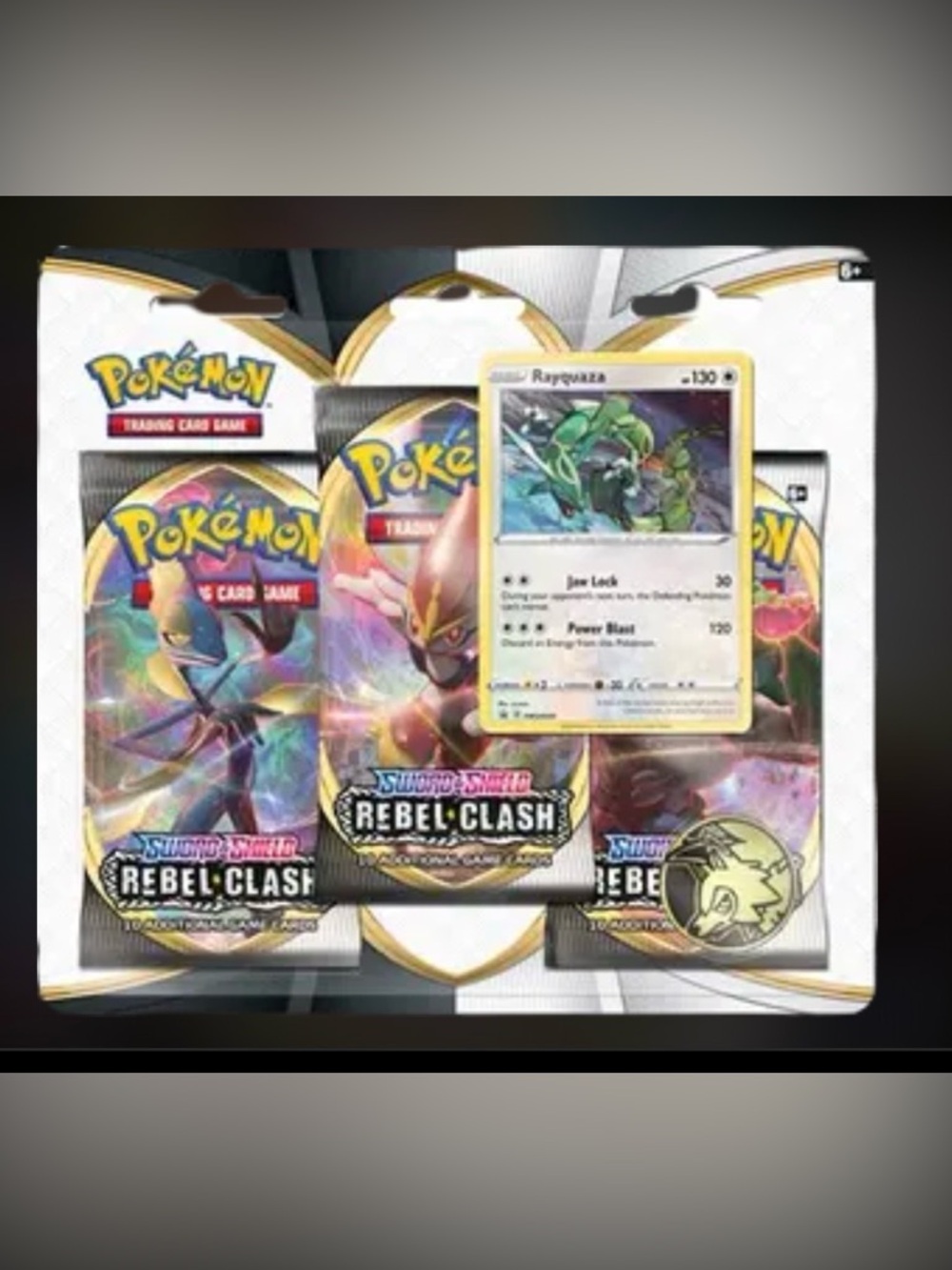Pokémon Rebel Clash Booster Pack with Rayquaza Promo Card - Green